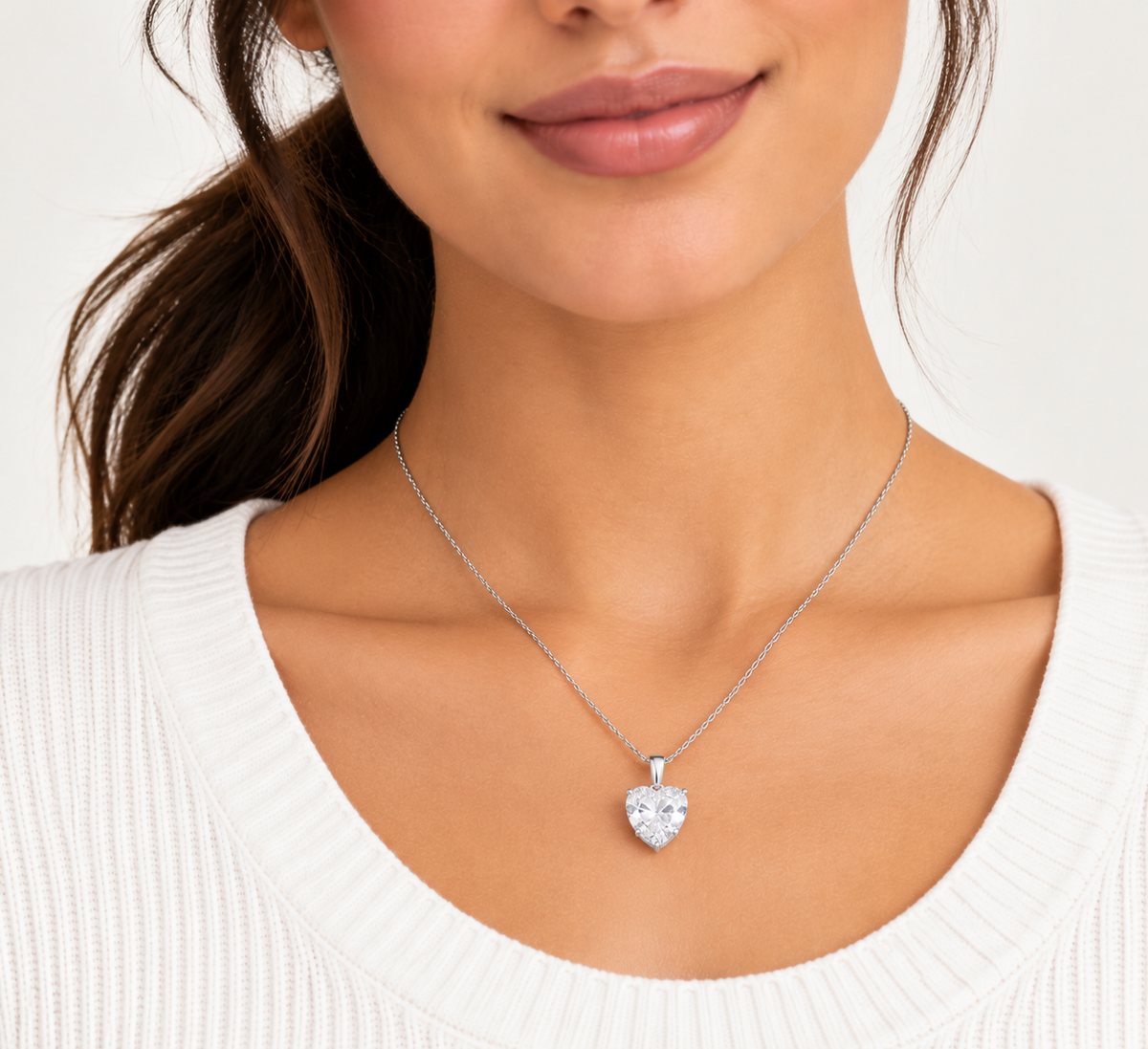IGI-Certified Heart Lab-Grown Diamond Pendant Necklace, 1.5–2 CT, 14K/18K Gold