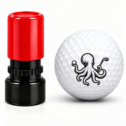 Space Theme Golf Ball Stamp - Ghost, Robot, UFO, Astronaut, Alien | Pre-Inked