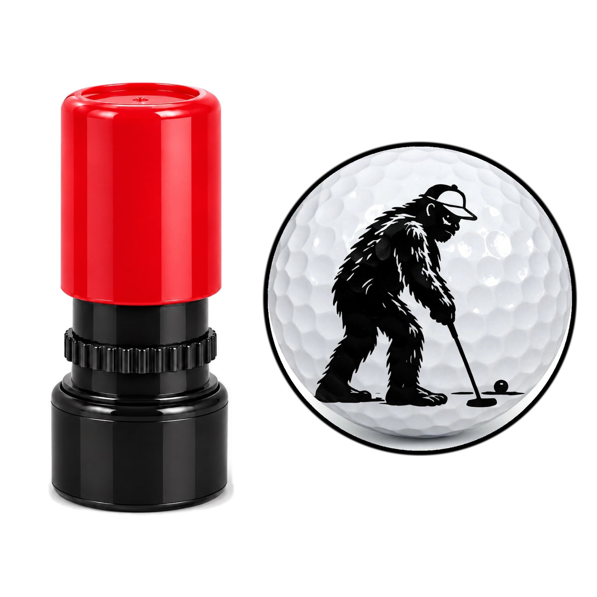 Bigfoot Golf Ball Stamp – Sasquatch Edition (8 Designs)