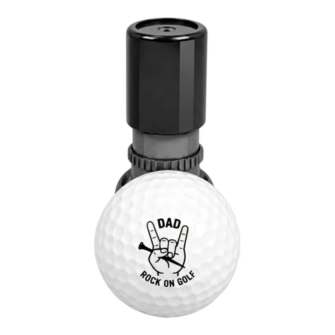 Dad Rock On Golf Ball Stamper Funny Father’s Day stamp Golf Gift for Dad Golfer