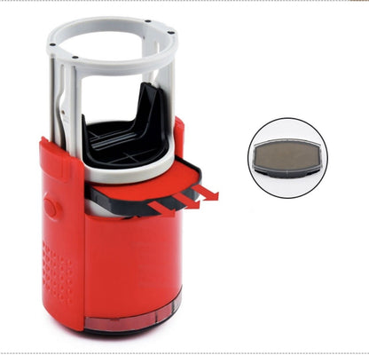 Round Border Self-Inking Stamp with 3 Lines  - Customized Business Logo Stamper