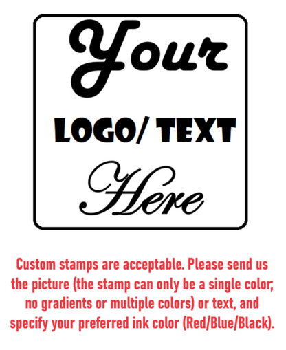 Square Business Custom pre-Inked Stamps