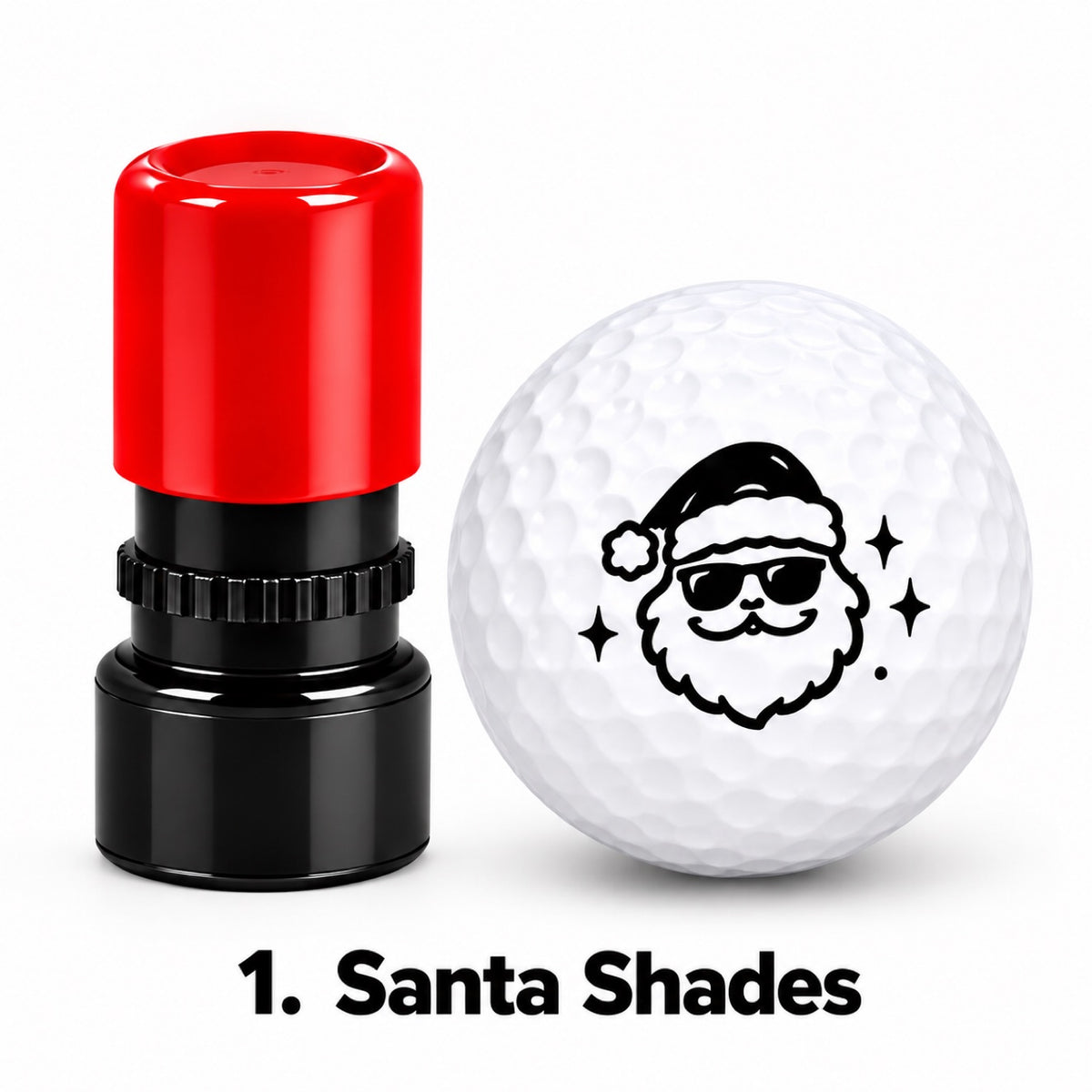 Christmas Golf Ball Stamp