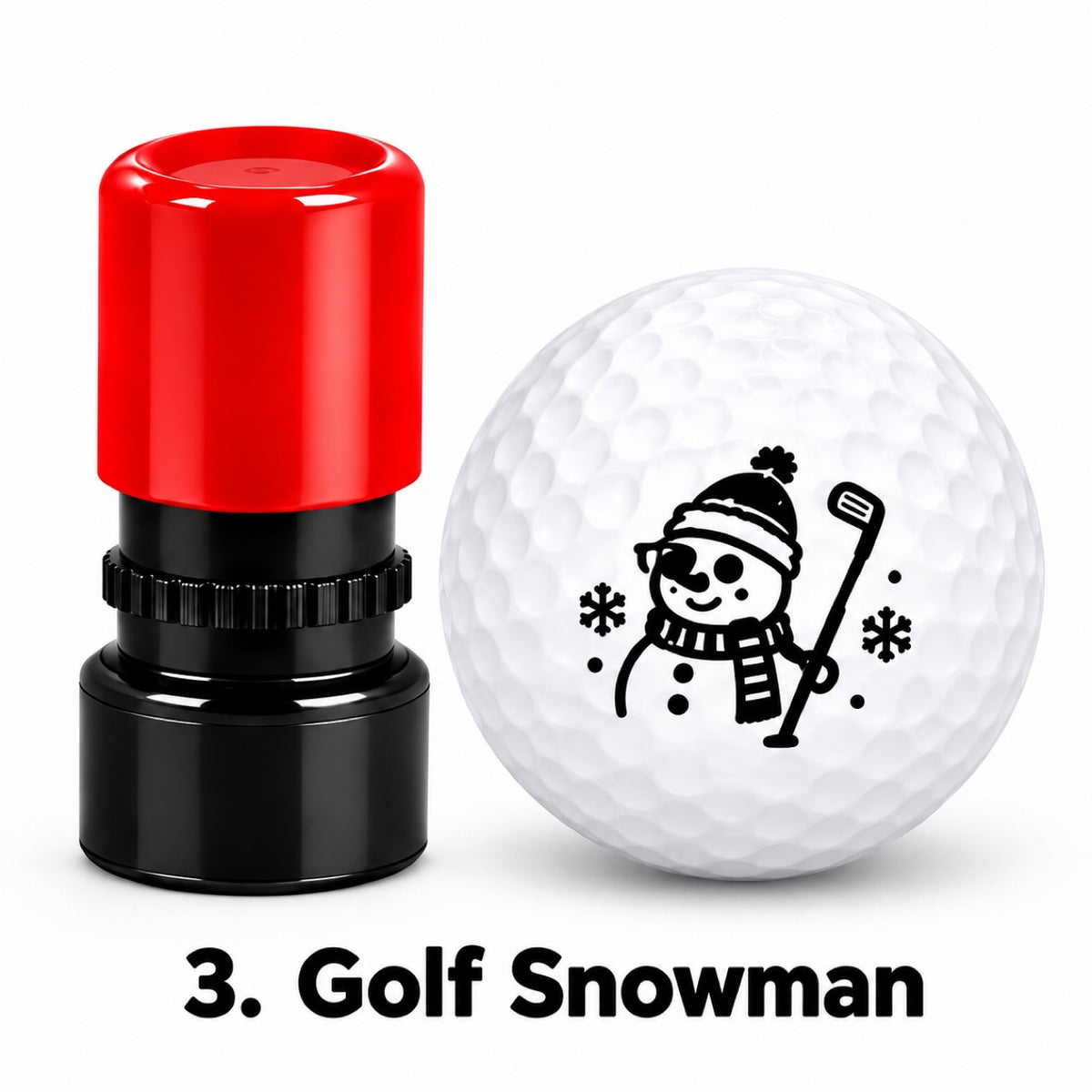 Christmas Golf Ball Stamp