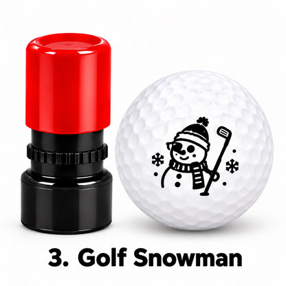 Christmas Golf Ball Stamp