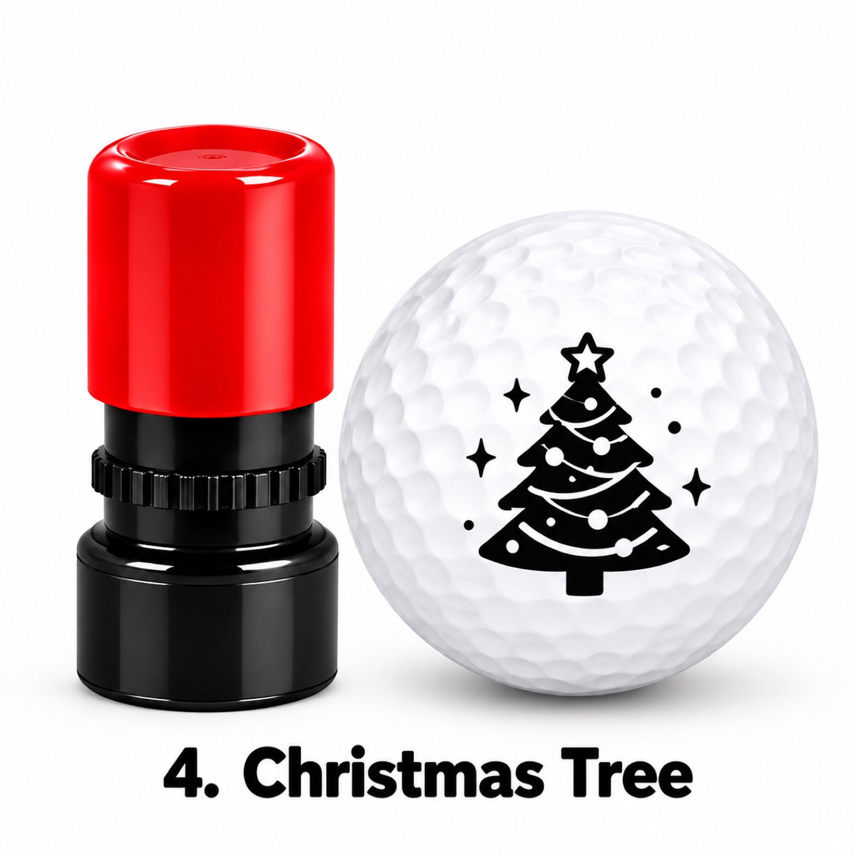 Christmas Golf Ball Stamp