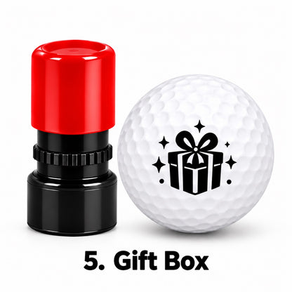 Christmas Golf Ball Stamp