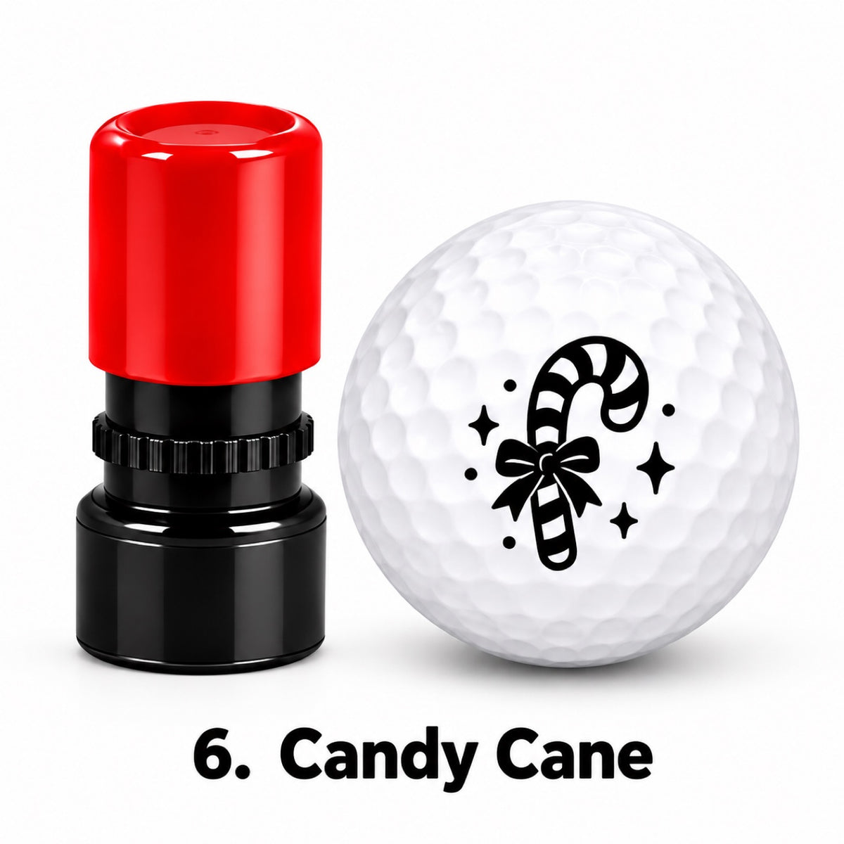 Christmas Golf Ball Stamp
