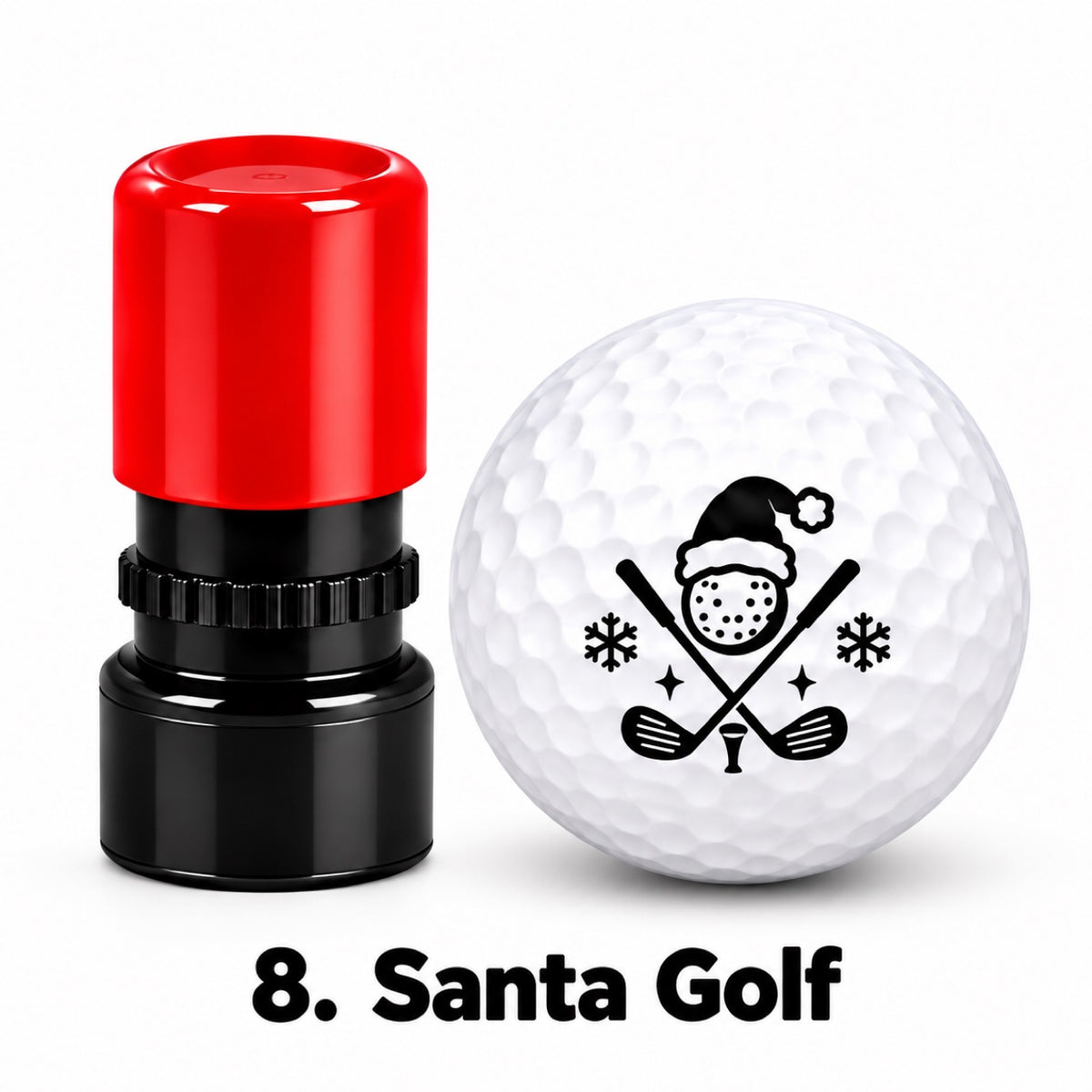 Christmas Golf Ball Stamp