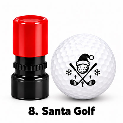 Christmas Golf Ball Stamp