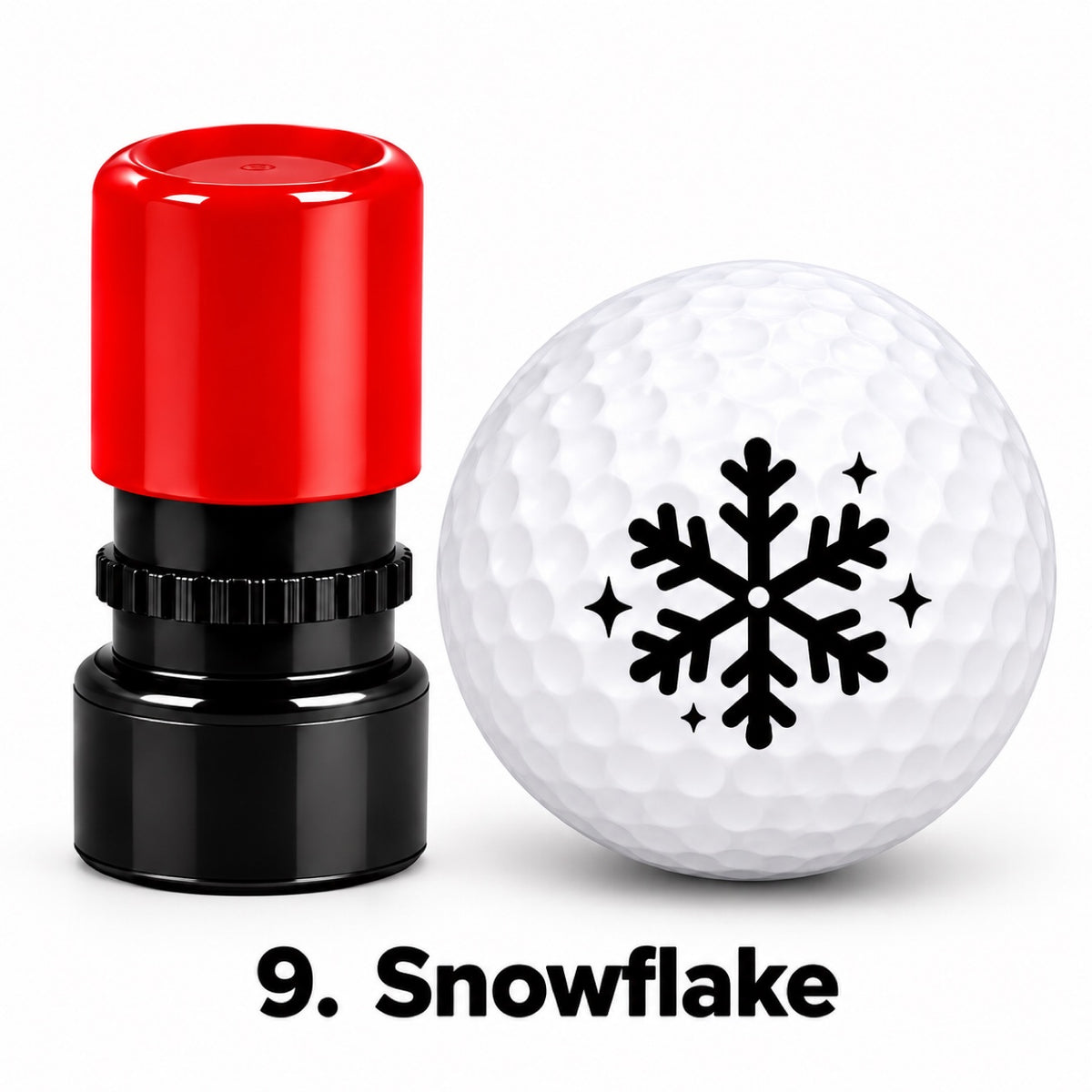 Christmas Golf Ball Stamp