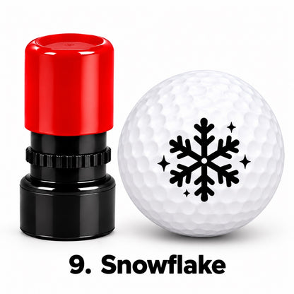 Christmas Golf Ball Stamp
