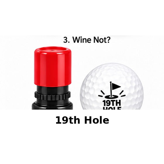 Drinks Golf Ball Stamp – 19th Hole Edition (8 Designs)