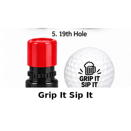 Drinks Golf Ball Stamp – 19th Hole Edition (8 Designs)