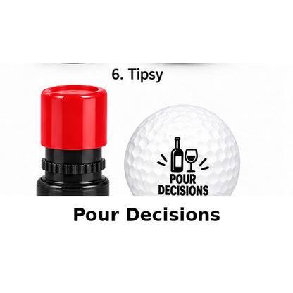 Drinks Golf Ball Stamp – 19th Hole Edition (8 Designs)