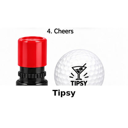 Drinks Golf Ball Stamp – 19th Hole Edition (8 Designs)