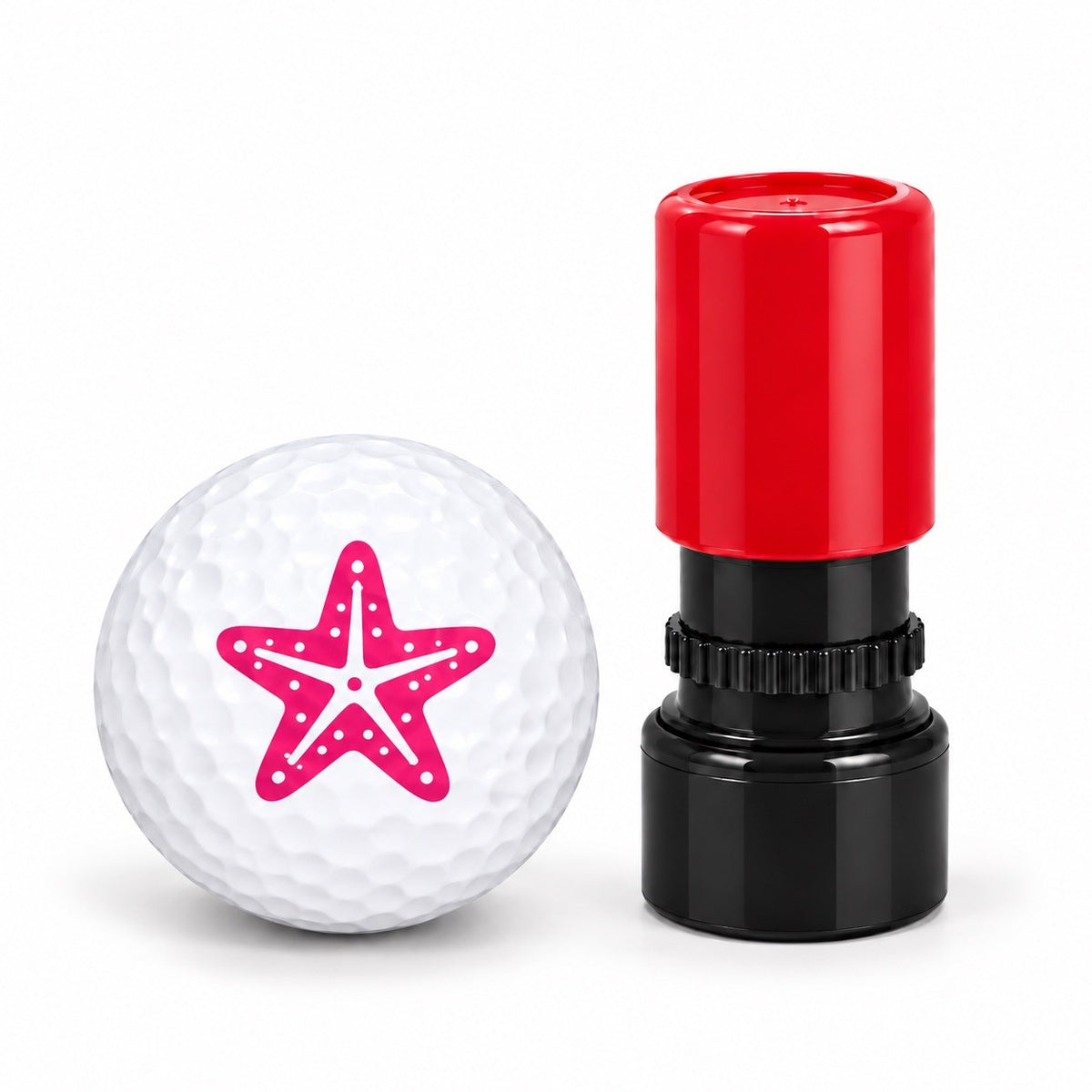 Pink Starfish Golf Stamp Marker – Pink & other Options, Cute Golf Gift for her