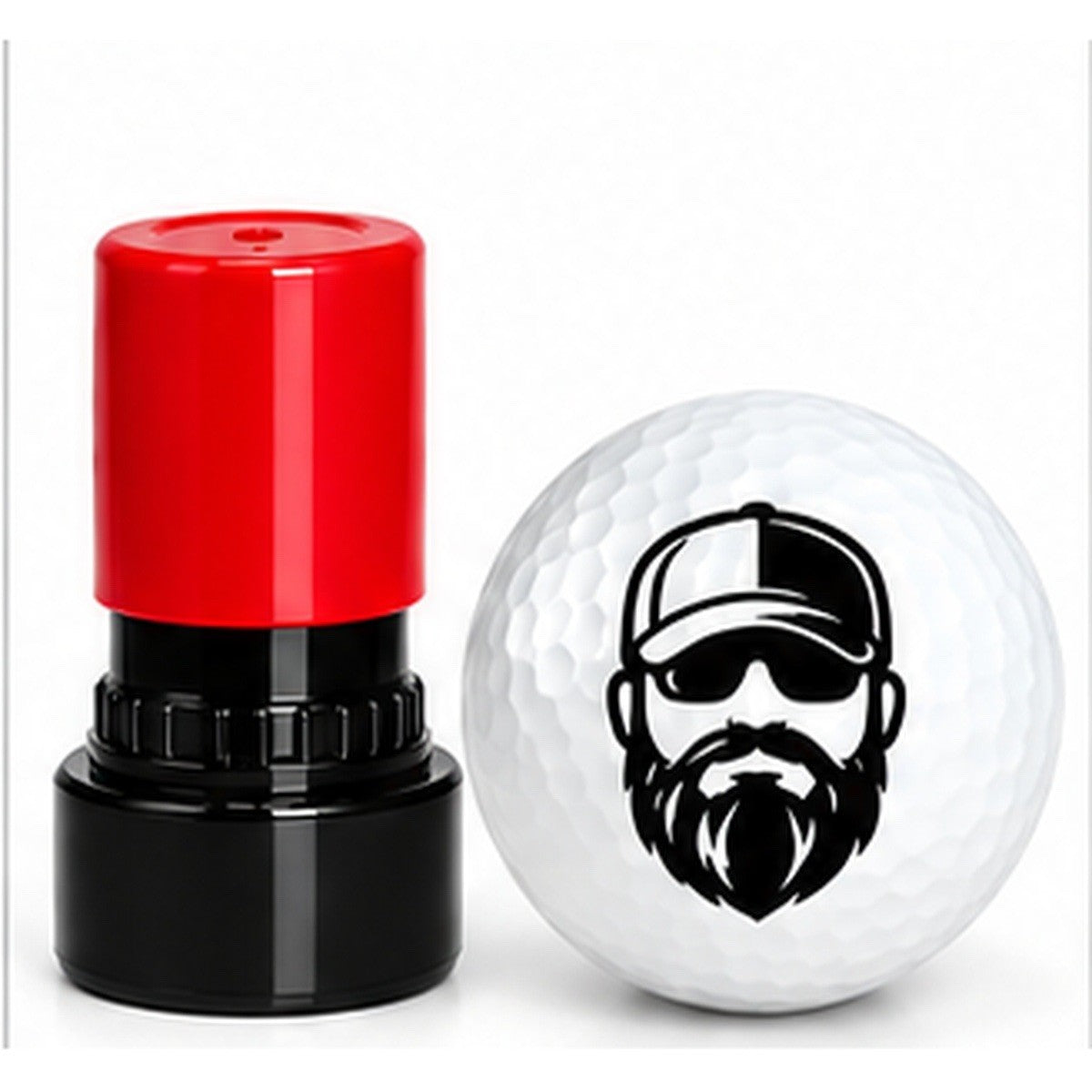 Waterproof Golf Stamp marker Bearded Golfer Golf Ball Marker