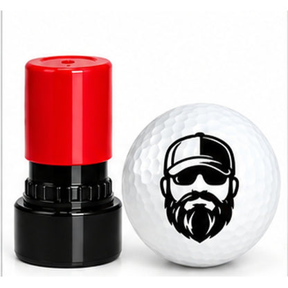 Waterproof Golf Stamp marker Bearded Golfer Golf Ball Marker
