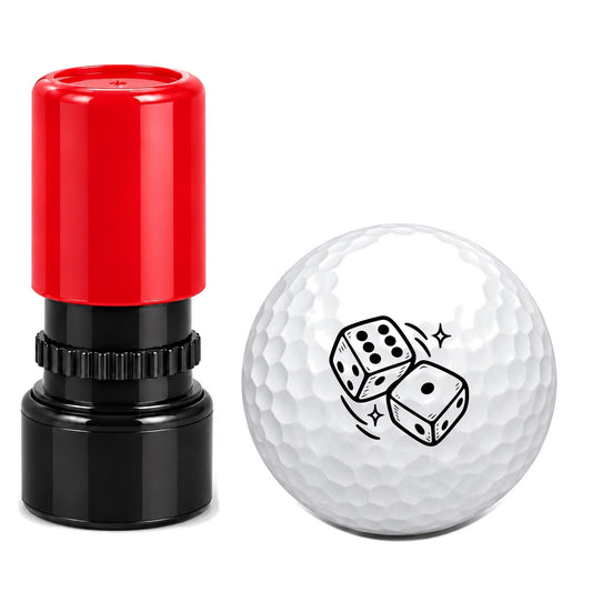Dice Golf Ball Marker Stamp