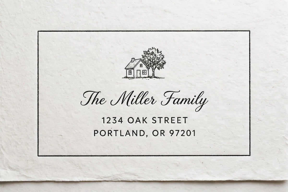 Custom Return Address Stamp – Personalized Pre-Inked Address Stamp