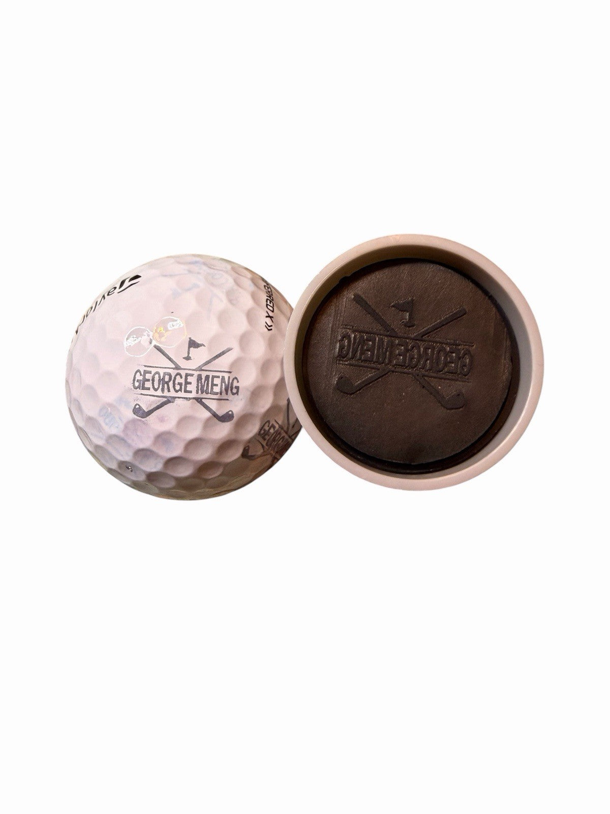 Personalized Golf Ball Stamp | Custom Name Pre-Inked Stamp for Golf Balls | Golf