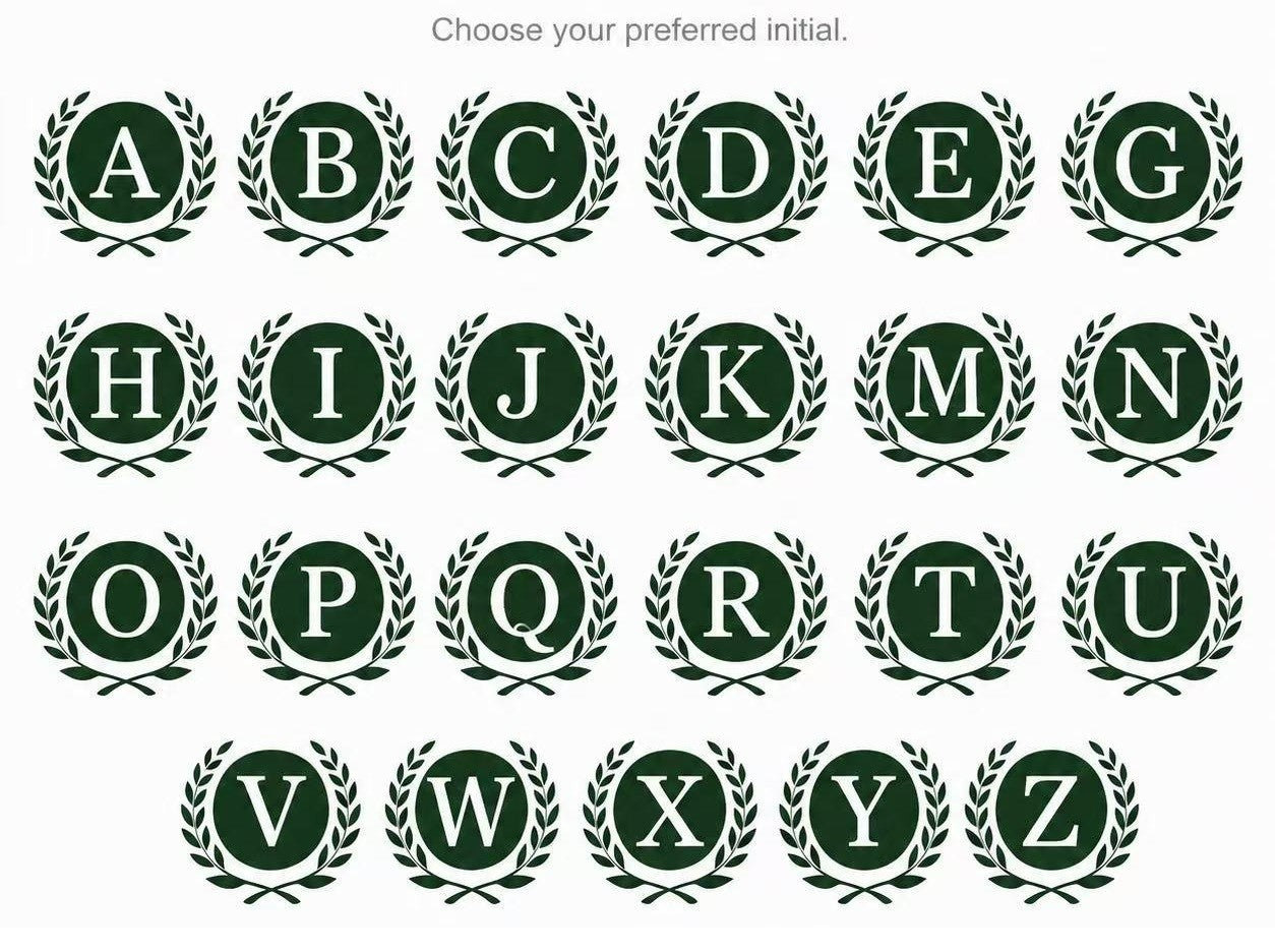 Initial Letter A-Z With Custom Name Pre-Inked Stamp for Golf Ball