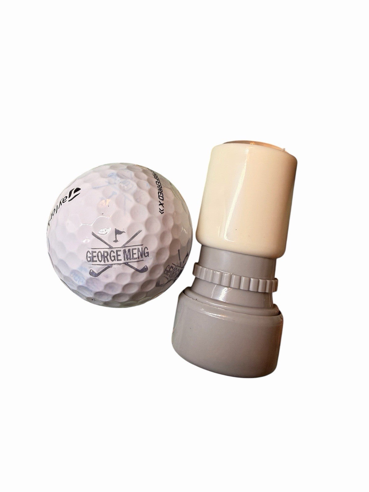 Personalized Golf Ball Stamp | Custom Name Pre-Inked Stamp for Golf Balls | Golf