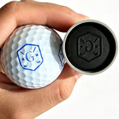Personalized Golf Ball Monogram Letter A-Z Crossed Clubs Shield  Golfer Gift