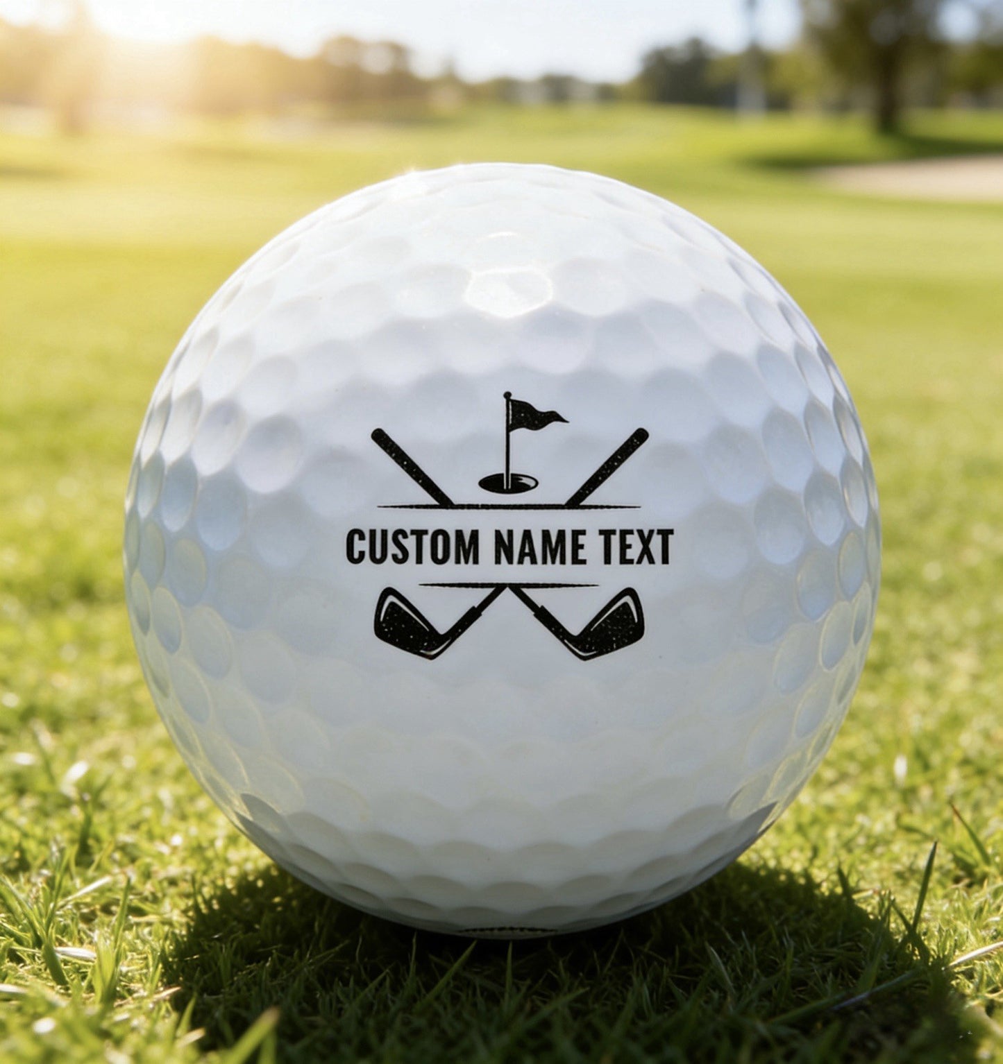 Personalized Golf Ball Stamp | Custom Name Pre-Inked Stamp for Golf Balls | Golf