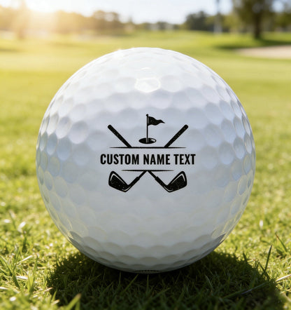 Personalized Golf Ball Stamp | Custom Name Pre-Inked Stamp for Golf Balls | Golf