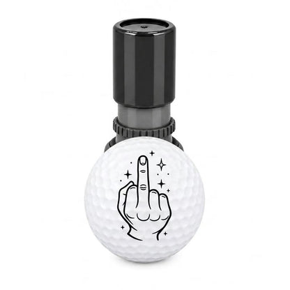 Funny Hand Gesture Golf Ball Stamp Marker, Quick-Dry Self-Inking Golf Ball Stamp