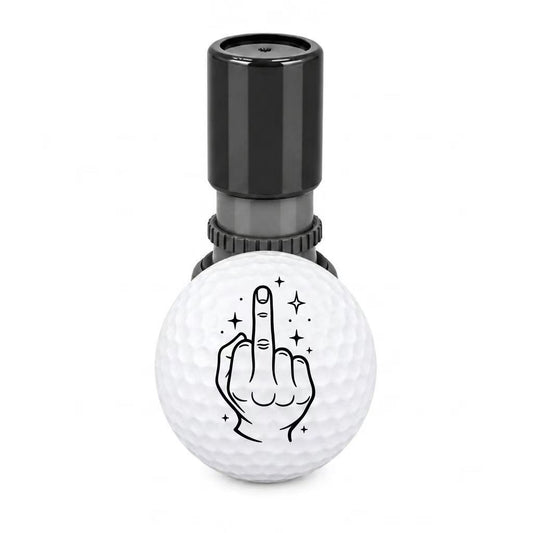 Funny Hand Gesture Golf Ball Stamp Marker, Quick-Dry Self-Inking Golf Ball Stamp